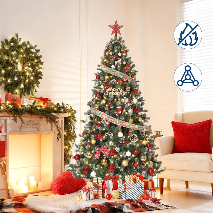 Luces LED preinstaladas en el árbol de Navidad